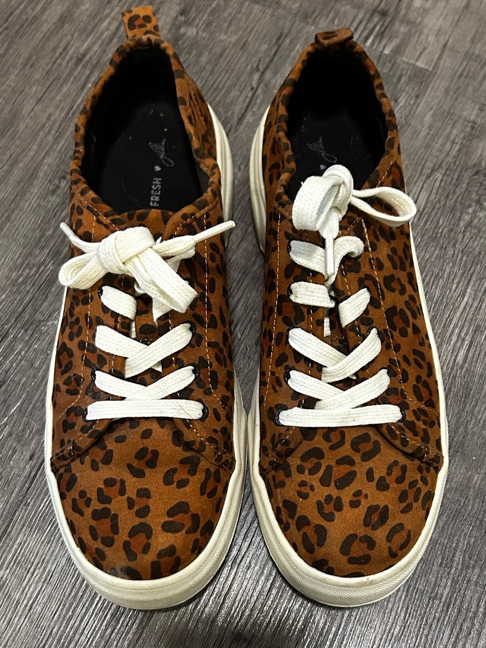 Joe Fresh x Jillian Harris Leopard print platform sneakers